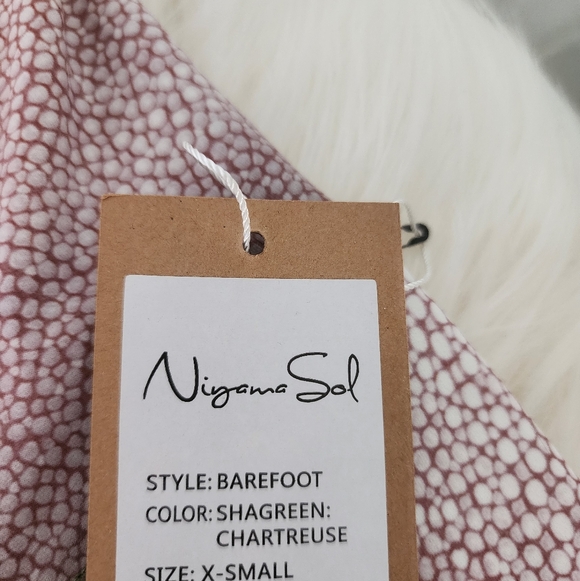 🐡🐚🪸Niyama Sol SHAGREEN Chartreuse Limited Edition Unrelesed Leggings XS BNWT - Picture 4 of 7